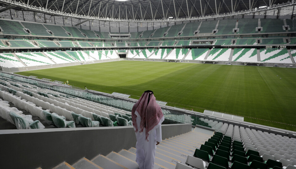 Slik ser det ut på innsiden av Education City Stadium i Qatar.