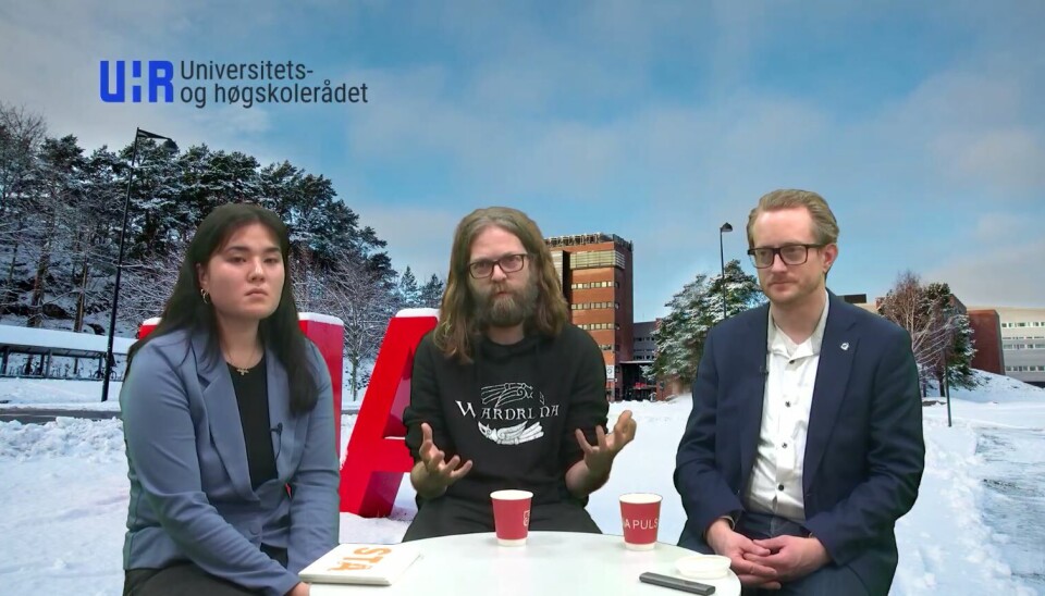 Skjermbilde fra seminar om ChatGPT og kunstig intelligens.