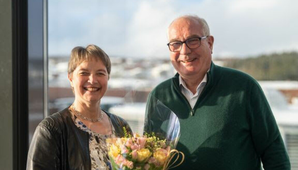 Rektor Hanne Solheim Hansen og styreleder Øyvind Fylling-Jensen.