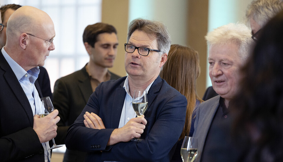 Jan Heiret (t.v.), Tore Tungodden og Svein Larsen (t.h.) på Khronos 10 år i Bergen 2023