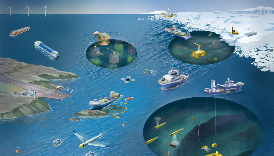 NTNU AMOS (Autonome Marine Operasjoner og Systemer) fikk gjennomslag på SFF-søknaden i 2013 med søkelys på digitalisering, kunstig intelligens, robotisering og autonomi. Vil flere teknologimiljøer oppleve det samme, spør forfatterne av dette innlegget. NTNU AMOS (Autonome Marine Operasjoner og Systemer) fikk gjennomslag på SFF-søknaden i 2013 med søkelys på digitalisering, kunstig intelligens, robotisering og autonomi. Vil flere teknologimiljøer oppleve det samme, spør forfatterne av dette innlegget.
