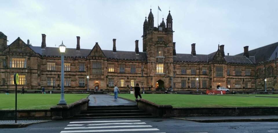 Seksuelle overgrep i studentmiljøene er et stor problem i Australia. Her fra Universitetet i Sydney.