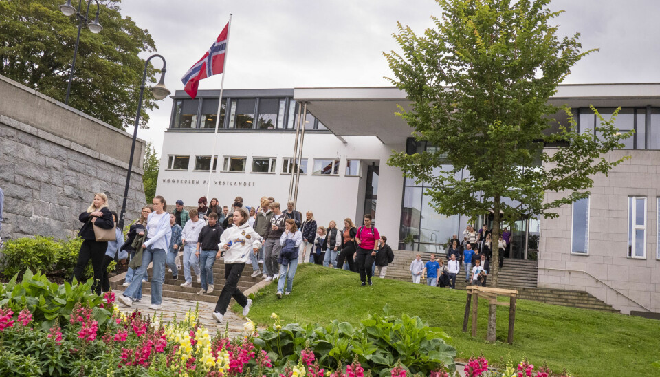 Høgskulen på Vestlandet, her representert ved et bilde fra studiestarten ved campus Haugesund, er på prorektorjakt. Hvem som til slutt får stillingen blir klart 21. september.