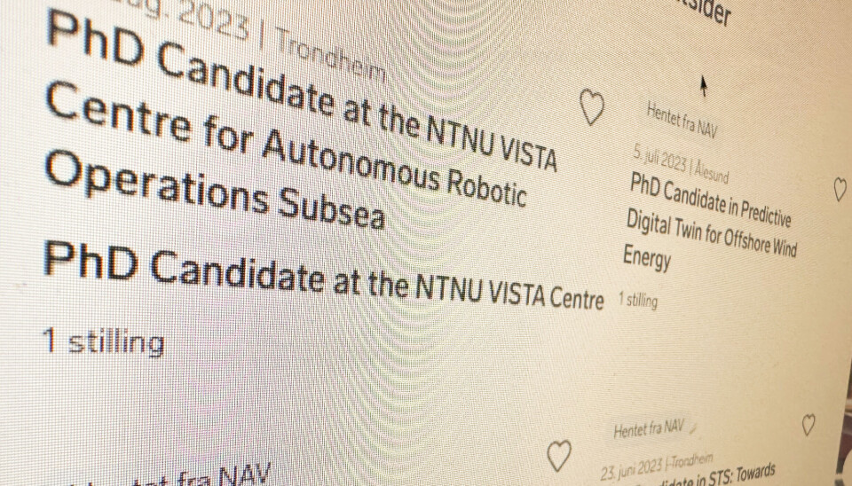 Stillingsannonser fra NTNU på engelsk.