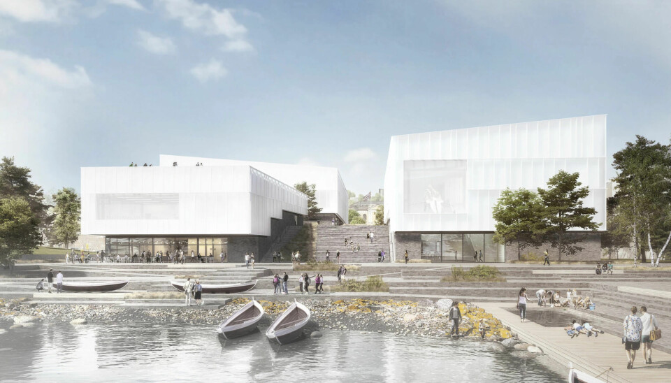 Slik er dei førebelse planane for nytt universitetsmuseum i Tromsø. UiT skal levera tre eller fire forslag, som deretter må kostnadsreknast.
