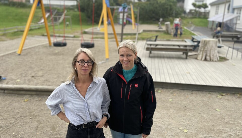 Linn Ellefset, er student, og Linda Martinsen er styrer i den private barnehagen Solgry i Drøbak.