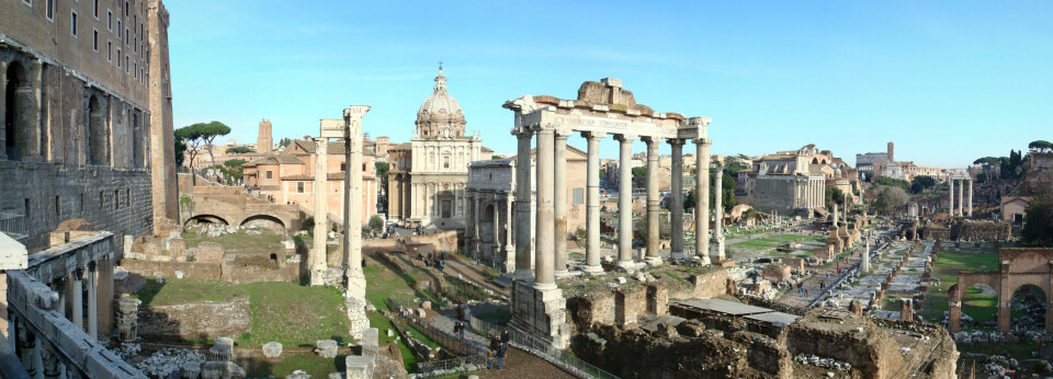 I Forum Romanum gikk Christina Videbech på leting etter spor fra fortidens romere.
