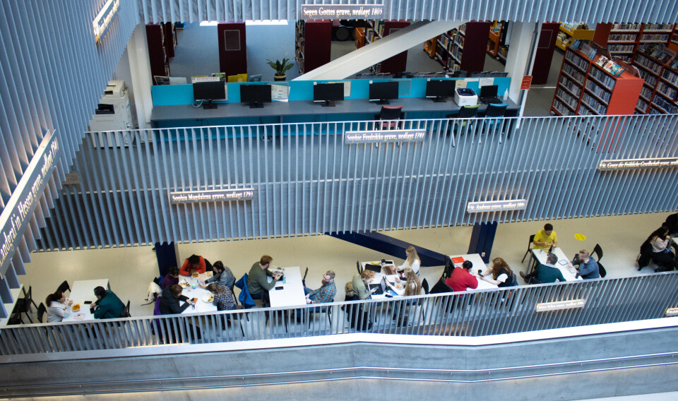 Viser studenter på Campus Kongsberg