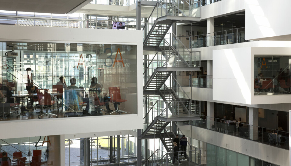 Innendørs kontorlandskap  IT-Universitetet i København
