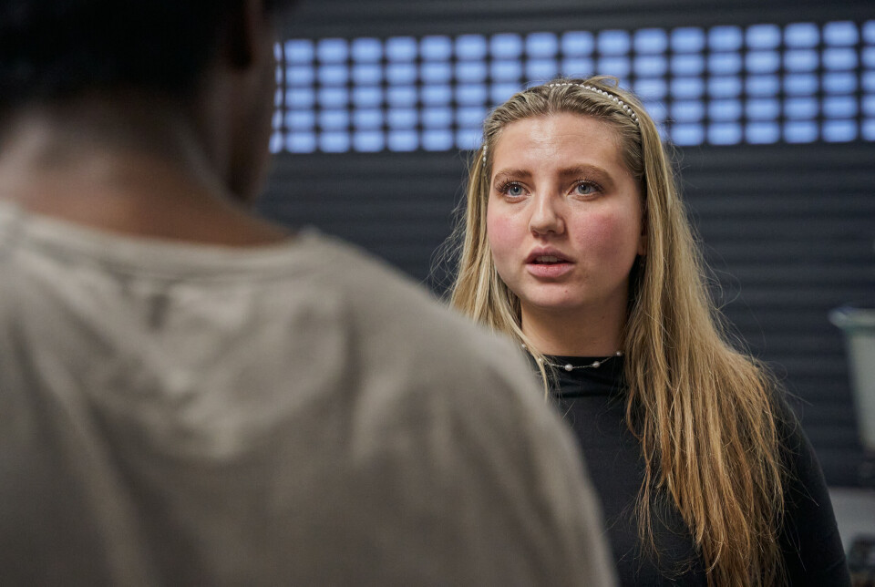 FRUSTRERT: Silje Stokstad, tillitsvalgt og student på HVL, føler ikke at hun og Ayale Ismail blir hørt av ledelsen.