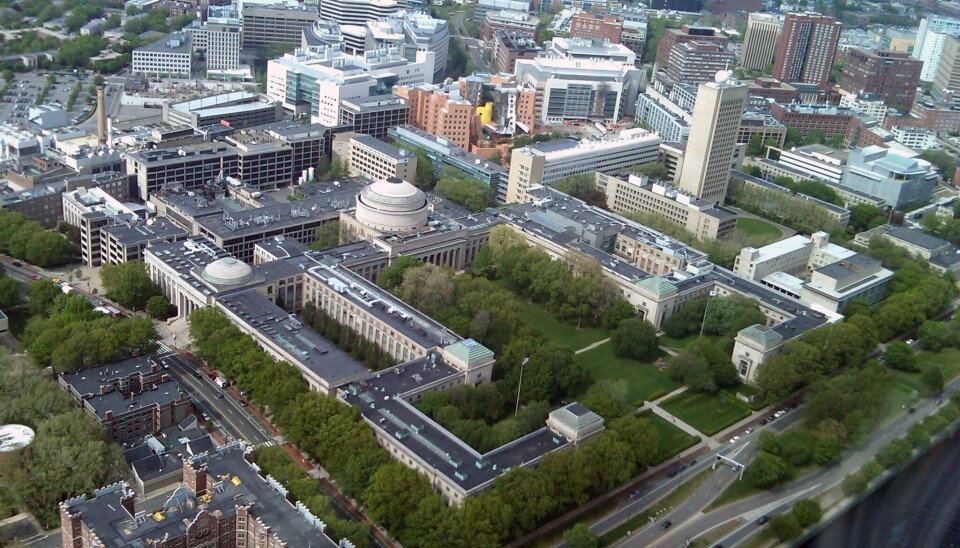 Campus Massachusetts Institute of Technology fotografert fra helikopter