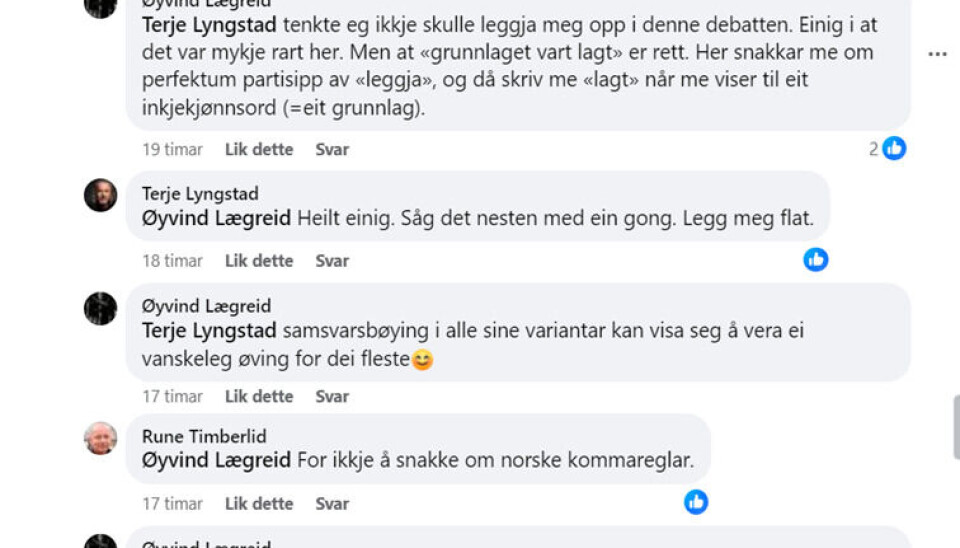 Nynorskbastion får tyn. «Åtte språkfeil på tre setningar»