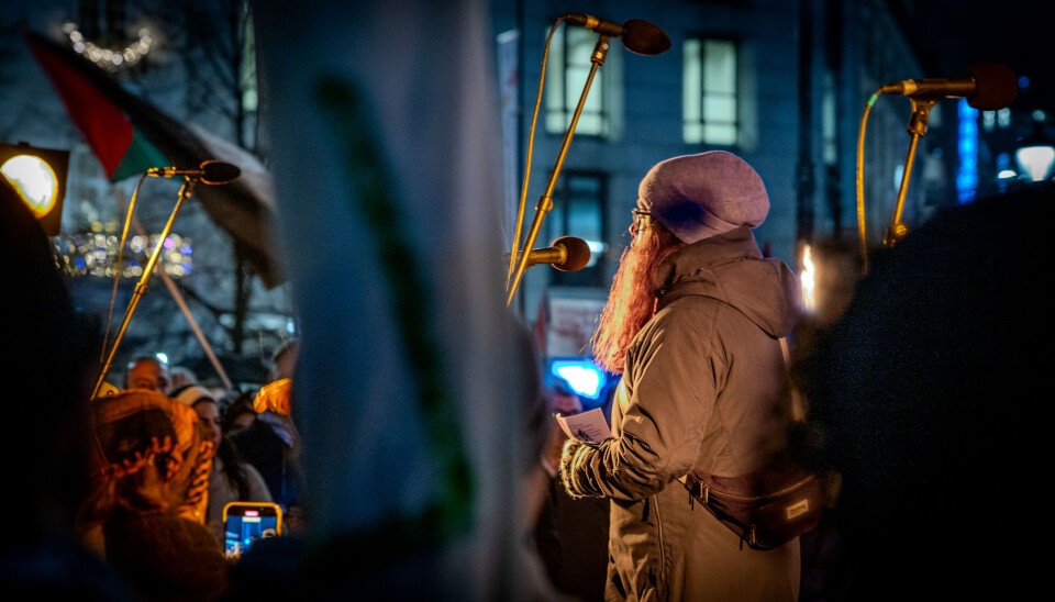 Kjersti Barsok, NTL, heldt appell på den internasjonale dagen for solidaritet med det palestinske folket 29. november 2024 Kjersti Barsok, NTL, heldt appell på den internasjonale dagen for solidaritet med det palestinske folket 29. november 2024