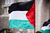 Palestinaflagg utenfor NTNU