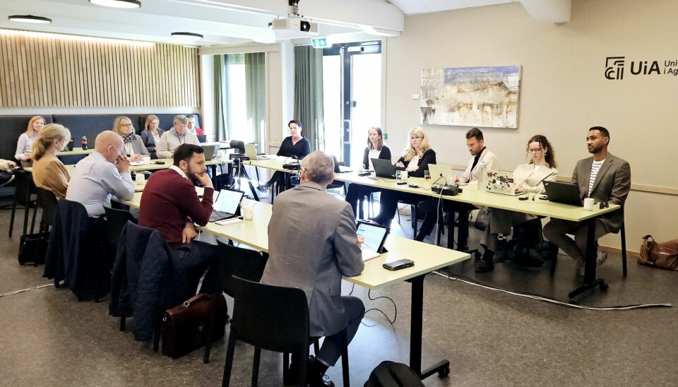 Universitetet i Agder har styremøte mandag 16. juni, her fra møtet som var i mai.