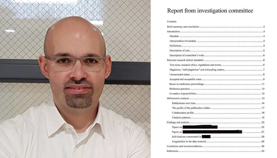 Tidligere NTNU-forsker ble felt for vitenskapelig uredelighet etter å ha blitt gransket av en uavhengig komite, som leverte en granskingsrapport. Tidligere NTNU-forsker ble felt for vitenskapelig uredelighet etter å ha blitt gransket av en uavhengig komite, som leverte en granskingsrapport (t.h. i bildet).