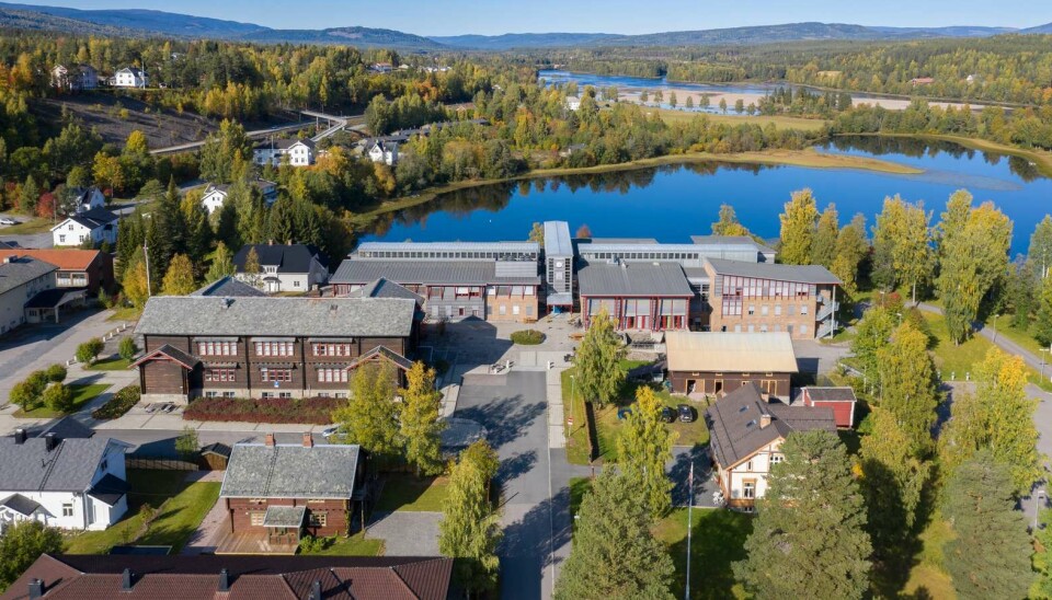 Bent Sofus Tranøy hoppet på første fly hjem fra USA for å «begrense skadene på Rena»(bildet) da ny dekan ved Handelshøgskolen i Innlandet skulle ansattes.