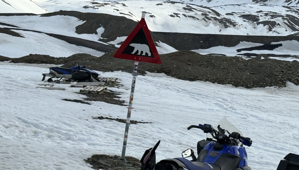 Hit, men ikkje lenger. Øvst i Longyearbyen finn ein det gamle gruvesamfunnet Nybyen. I enden av det finn ein dette. Her er det faktisk eit skilt som er merka med «villmarka».