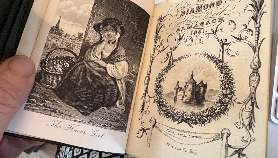 Ladies Diamond Almanack fra 1851.