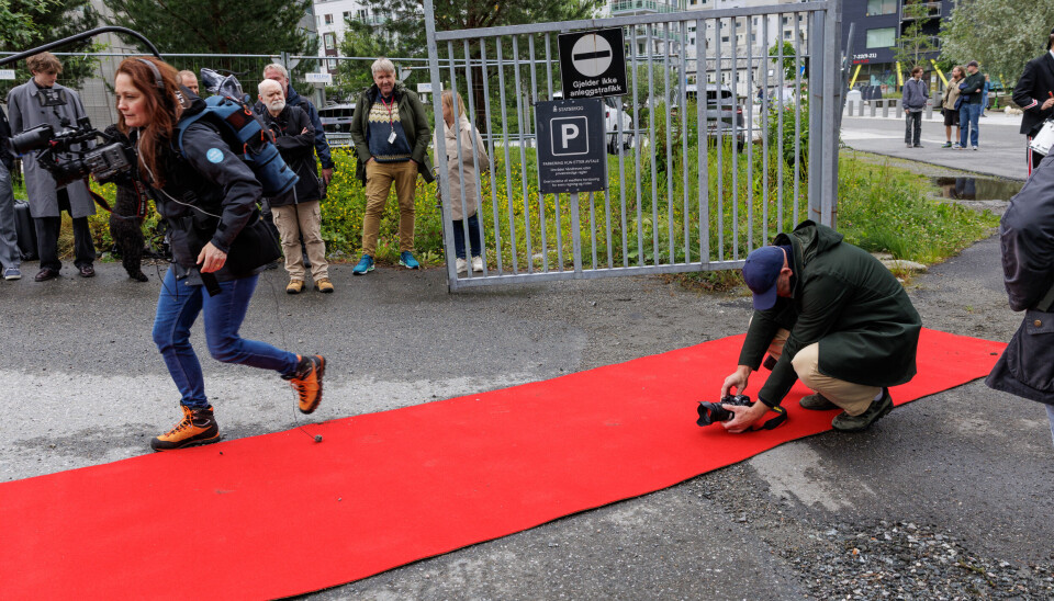 Selvsagt måtte den røde løperen på plass.