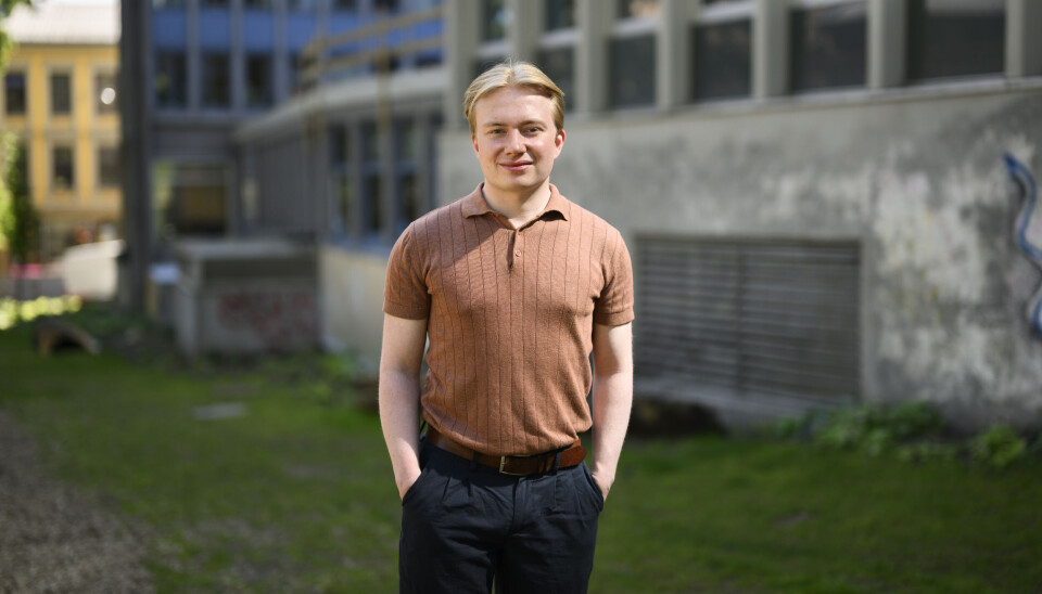 NSO-leder Sigve Næss Røtvold er ikke skuffet over at så få nevner studentsaker som viktigst. Portrett av ung mann.